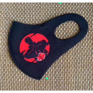 Obito Printed Black Face Mask - NW Custom